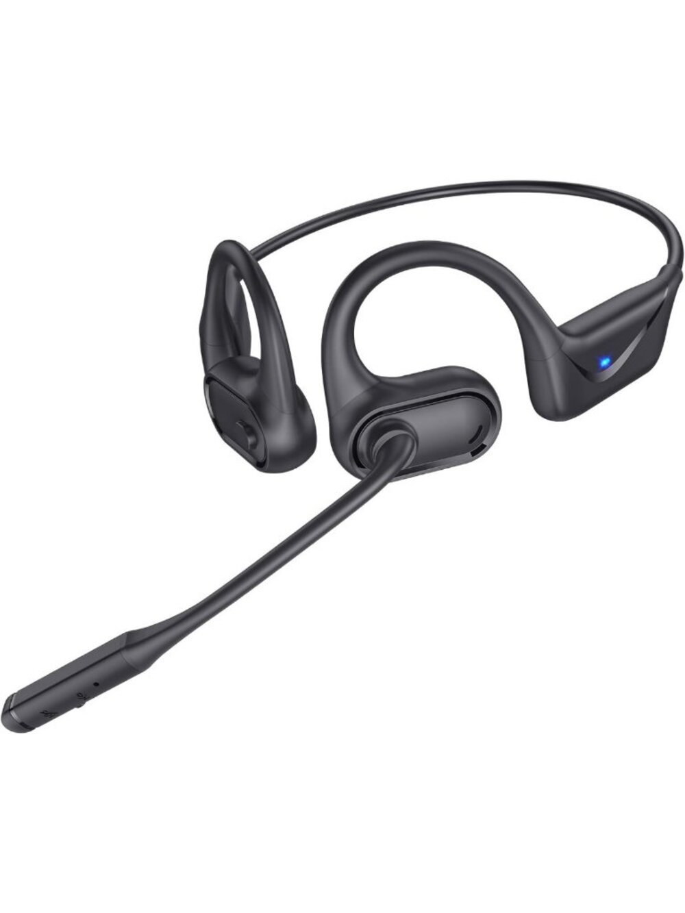 Lightweight Open Ear Bluetooth Headphones with Mic, Dual Device Connection
